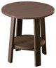 Poly Deluxe End Table, Chestnut Brown