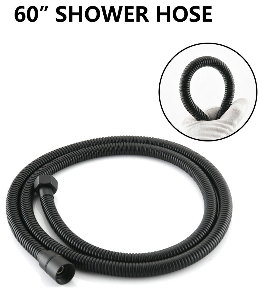 Set of shower heads With handheld and valve, Matte Black