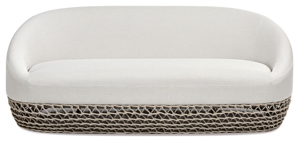 Willow 4-Piece Outdoor Patio Conversation Set, Wheat Beige Axroma Olefin