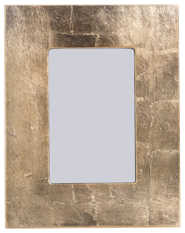 4" x 6" Photo Frame, Gold Finish With Leaf Design