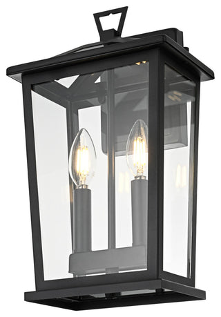 Home Living 8.5" Outdoor Wall Sconce, Black