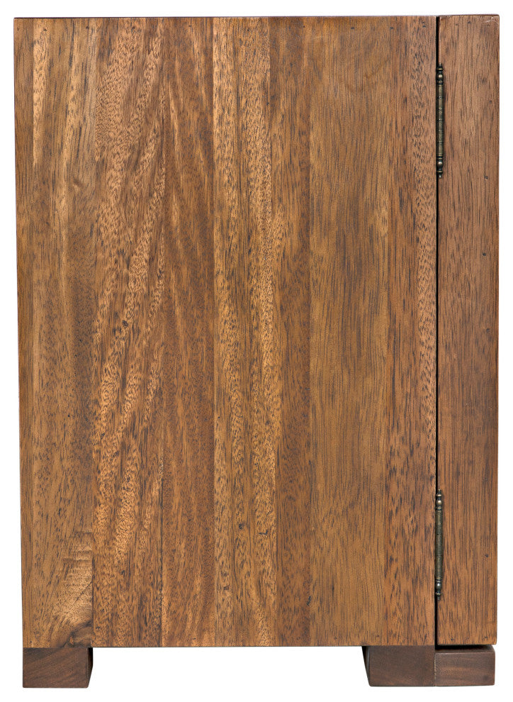 Noir Furniture Desdemona Sideboard With 2 Drawer, Bleached Elm GCON418