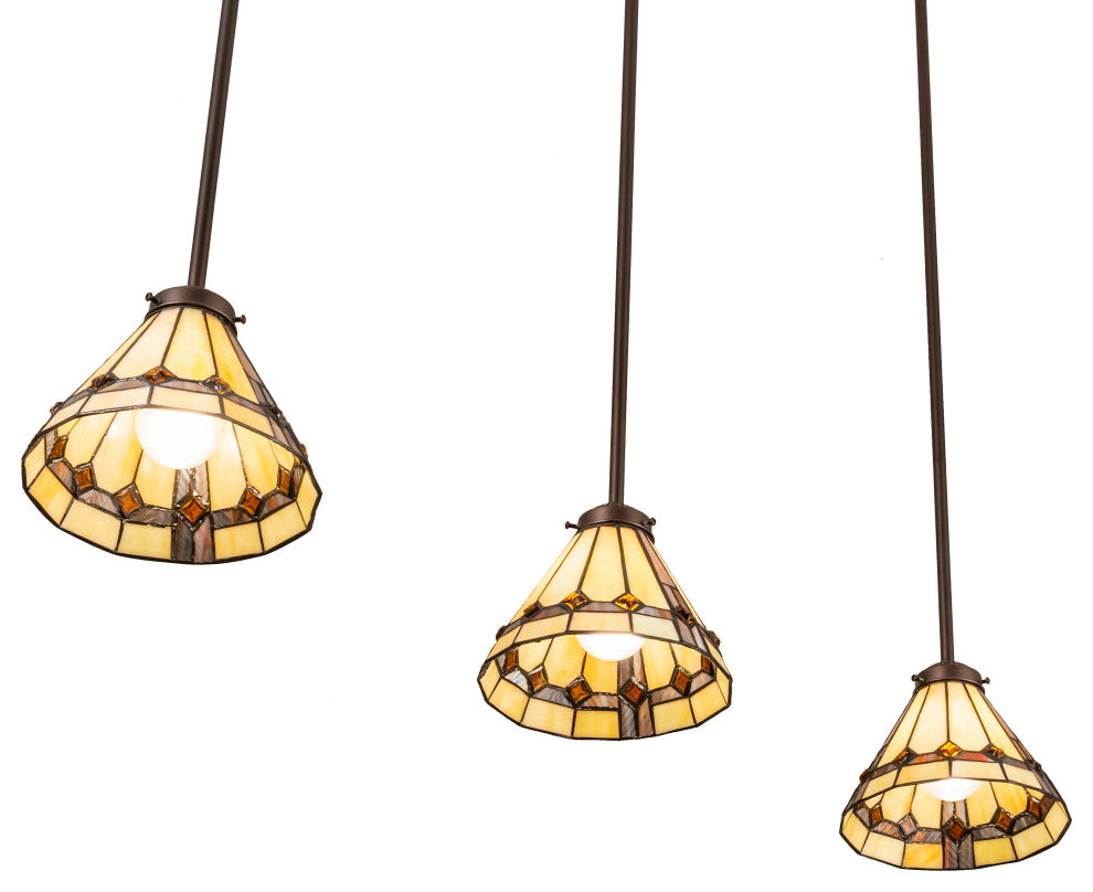 42 Long Belvidere 3 Light Island Pendant