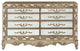 HomeRoots 19" X 68" X 40" Antique Gold Wood Mirror Dresser