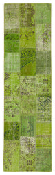 Rug N Carpet - Handwoven Oriental 2' 10" x 9' 10" Antique Patchwork Runner Rug