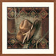 "Western Cowboy Hat" Framed Digital Print by Alma Lee, 33x33"