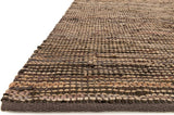Natural Leather & Jute, Edge Area Rug, Brown, 7'9"x9'9"