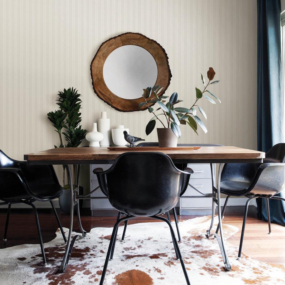 Symphony Platinum Stripe Wallpaper Bolt