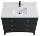 Legion Furniture WS2518 Series Bathroom Sink Vanity, Tricorn Black, 42", Artificial Stone Top, Single Sink