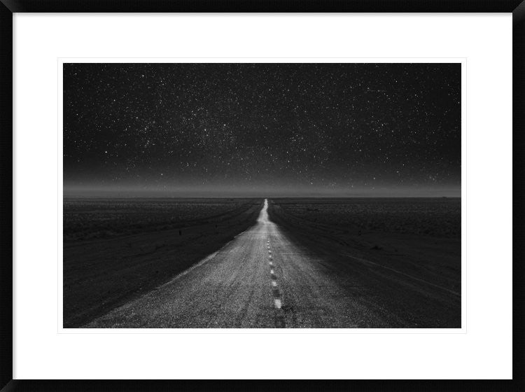"The Dark Eternal Night" Framed Digital Print by Asef Azimaie, 32x24"