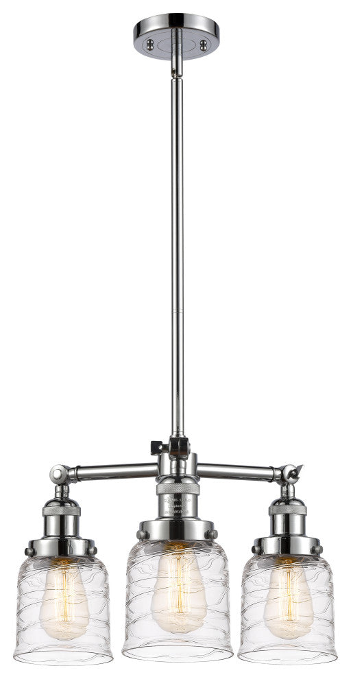 INNOVATIONS 207-PC-G513-LED 3-Light Chandelier Polished Chrome