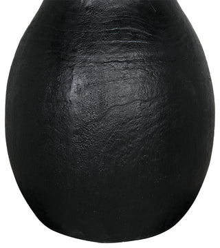 Samson Stool/Side Table, Black Burnt Resin