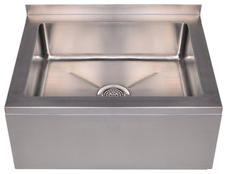 Whitehaus WHMS1620 Noah's 24" Floor Mounted Stainless Steel Mop - Brushed