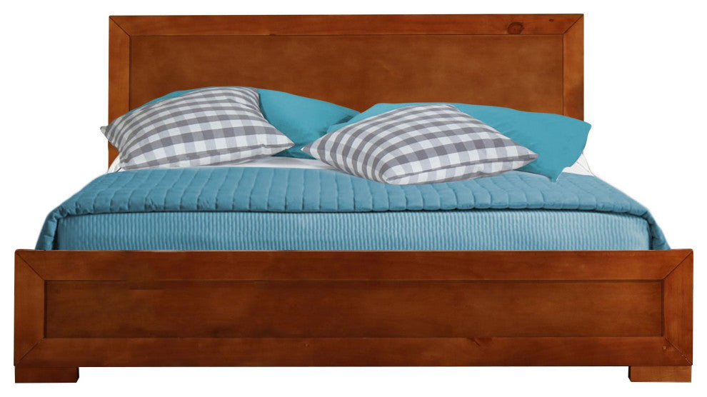 Cherry Wood Twin Platform Bed
