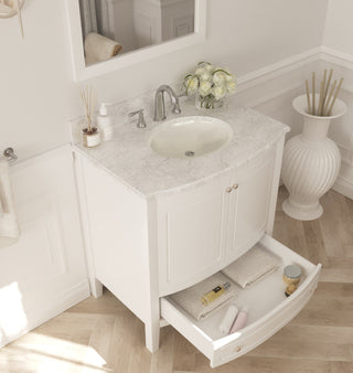 Estella Single Vanity, White, 32"