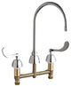Chicago Faucets 201-GN8AE3-317XKAB Deck-Mounted Manual Sink Faucet w/ 8" Centers