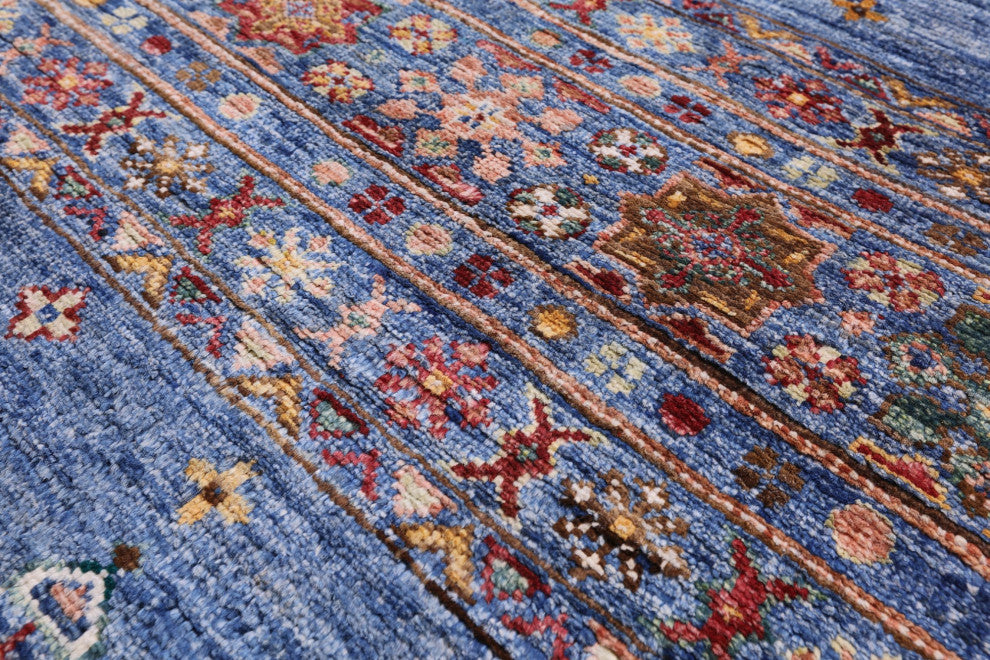 3' 5" X 5' 1" Khorjin Super Kazak Handmade Wool Rug Q10026