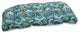 Pretty Paisley Navy Wicker Loveseat Cushion