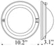 Solid Brass Round Flush Light (Brass & Chrome Finish), Polished Chrome, Frosted