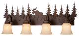 Vaxcel Lighting VL55604BBZ Yellowstone 4 Light 33"W Bathroom - Burnished Bronze