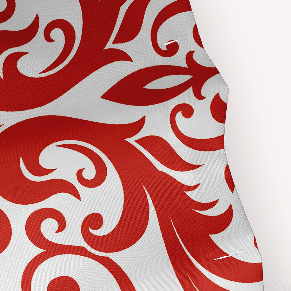 70"Wx73"L Alexys Shower Curtain, Orange-Red