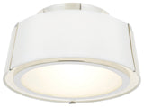 Crystorama Lighting Group FUL-903 Fulton 2 Light 12"W Semi-Flush - Polished