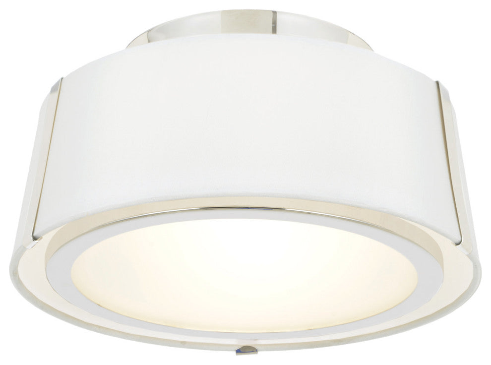 Crystorama Lighting Group FUL-903 Fulton 2 Light 12"W Semi-Flush - Polished