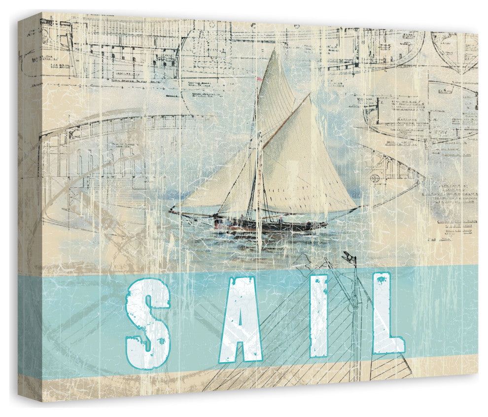Gone Sailing 20x16 Canvas Wall Art