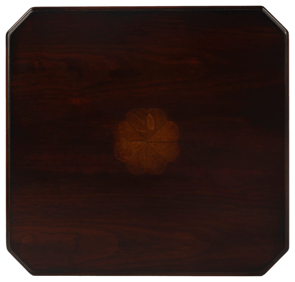 Moyer Wood Side Table With Storage, Dark Brown