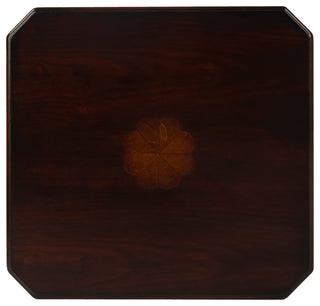 Moyer Wood Side Table With Storage, Dark Brown