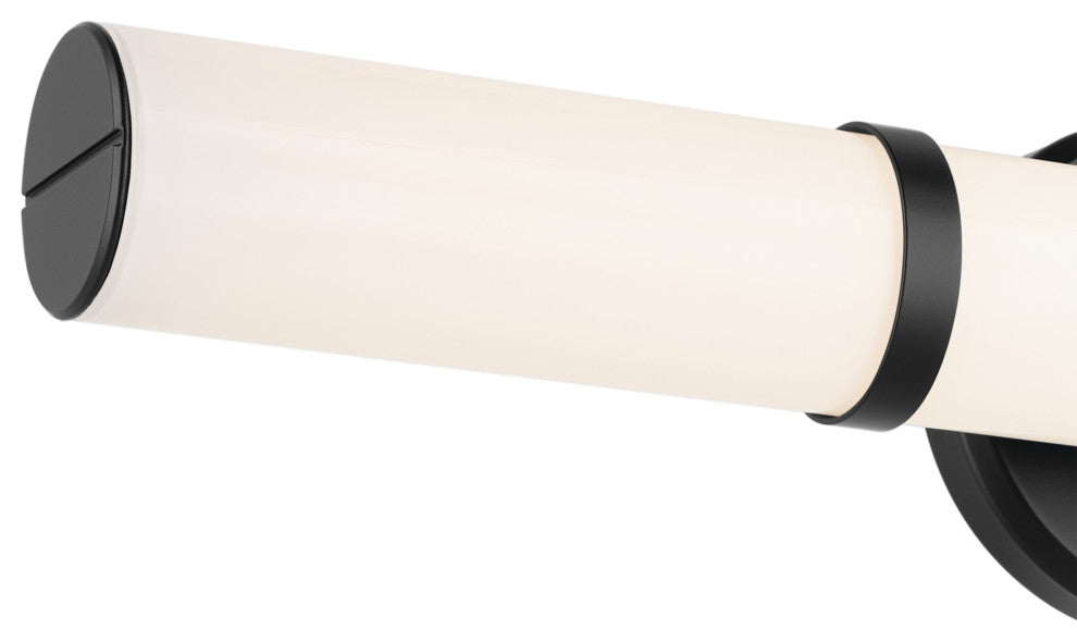 24.25" Bath Bar Medium LED With White Glass