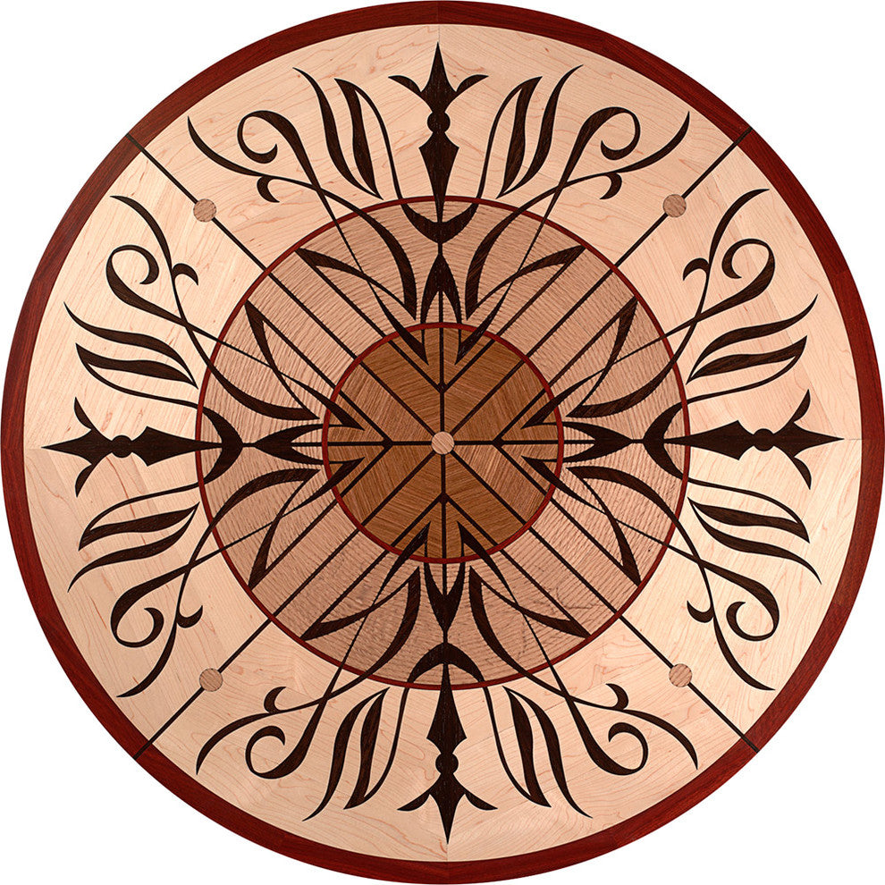 Versailles Wood Medallion, 36" Unfinished, 3/4" Thick