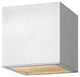 Hinkley Kube 1-Light Outdoor Small Wall Mount, Satin White