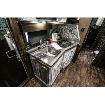 Square Hammered Copper Bar/Prep Sink in Electroless Nickel With 2" Drain Size, 2