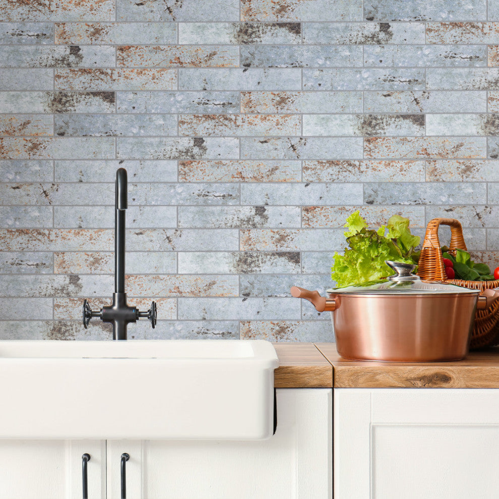London Blue Glossy Ceramic Wall Tile