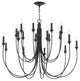 Cate 18 Light Chandelier Forged Iron Frame