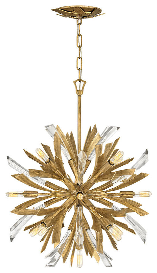 Vida Medium Orb Pendant, Burnished Gold