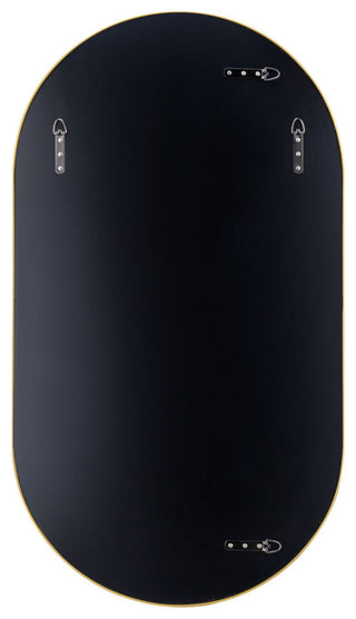 Varaluz 434MI22 Capsule 22" W x 40" H Oval Bathroom Mirror - Chrome