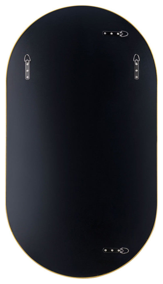 Varaluz 434MI22 Capsule 22" W x 40" H Oval Bathroom Mirror - Chrome