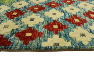 Balochi Zeba Blue/Red Rug, 5'2x6'7