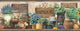 March? Green Antique Herbs Portrait Border Bolt
