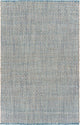 5" x 8" Blue and Beige Toned Area Rug