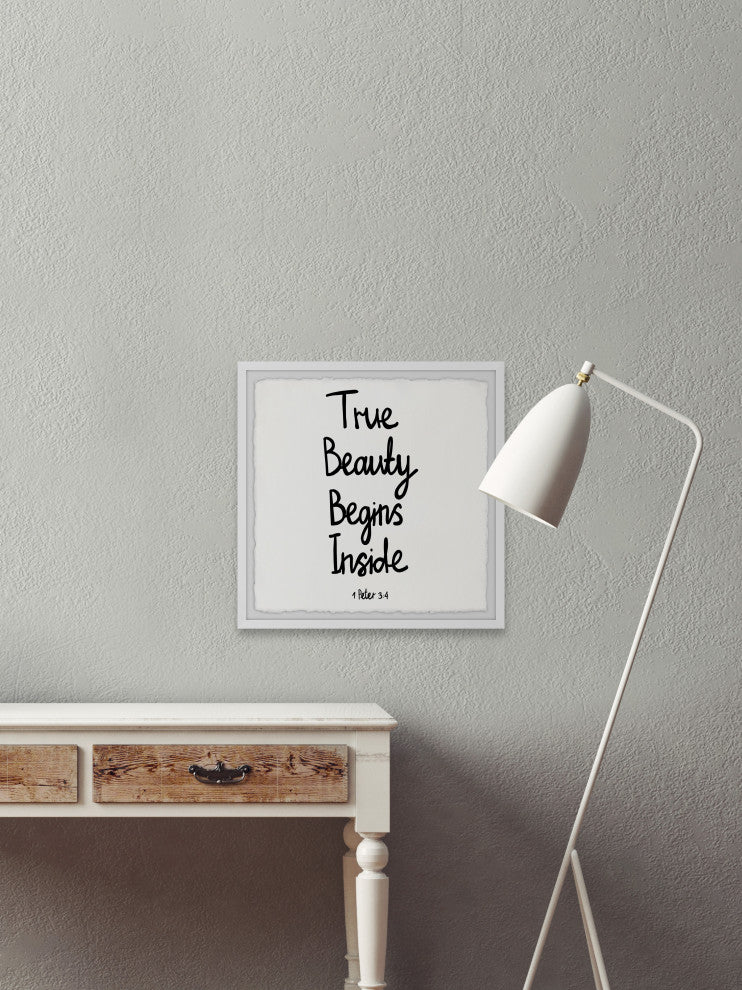"True Beauty" Framed Painting Print, 18x18