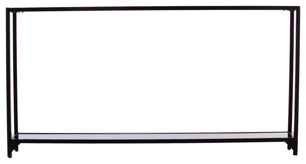 Shirebrook Narrow Metal Console Table - Black