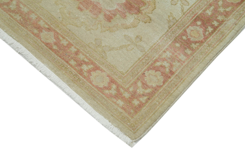 Rug N Carpet - Handmade Oriental 2' 6" x 13' 3" Runner Oushak Area Rug