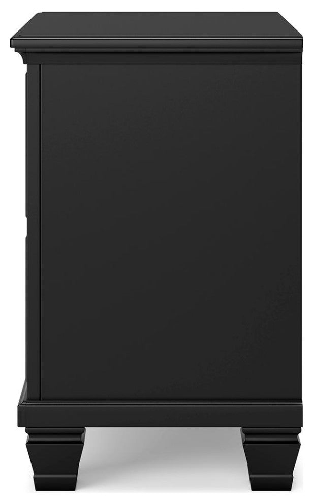 Lanolee Black Nightstand