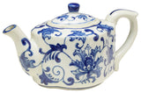 Blue and White Tea Pot