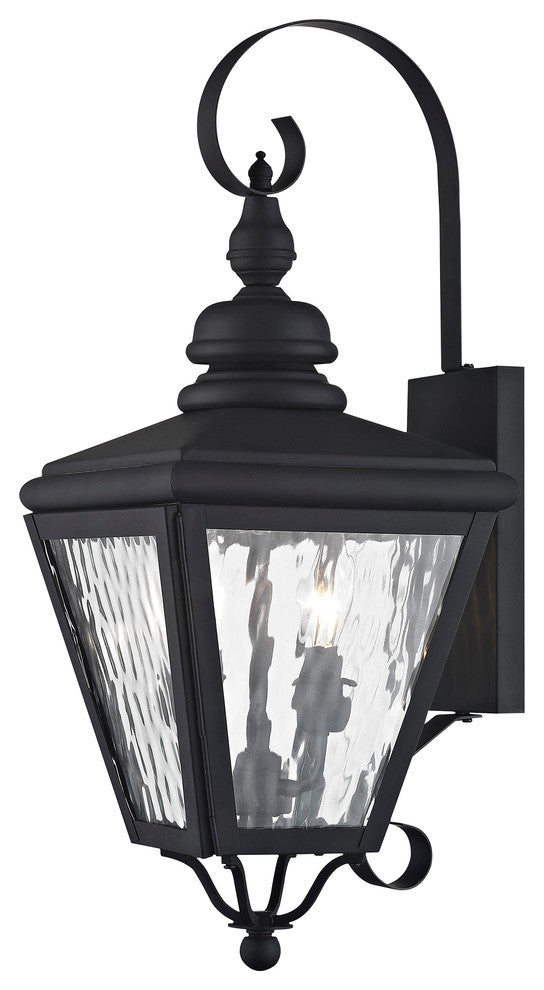 Cambridge Outdoor Wall Lantern, Black