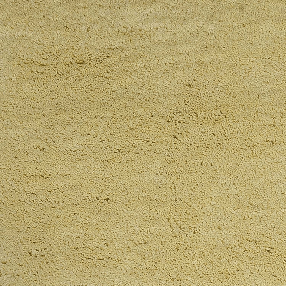 8' X 10' Polyester Canary Yellow Area Rug