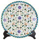 Multicolor Porcelain Chinese Floral Pattern Plate 16"